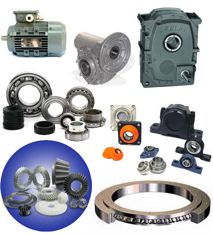 Elektromotorer, Gear, Svingkrans, Kulelager, Rullelager, Splein Hylser, Akslinger, Koblinger, Kjede, Kjedehjul, Glideskinner, Tannhjul, Tannkrans, Tannstang, Strammehjul, Remmer, Remhjul, Tegningsprodukt